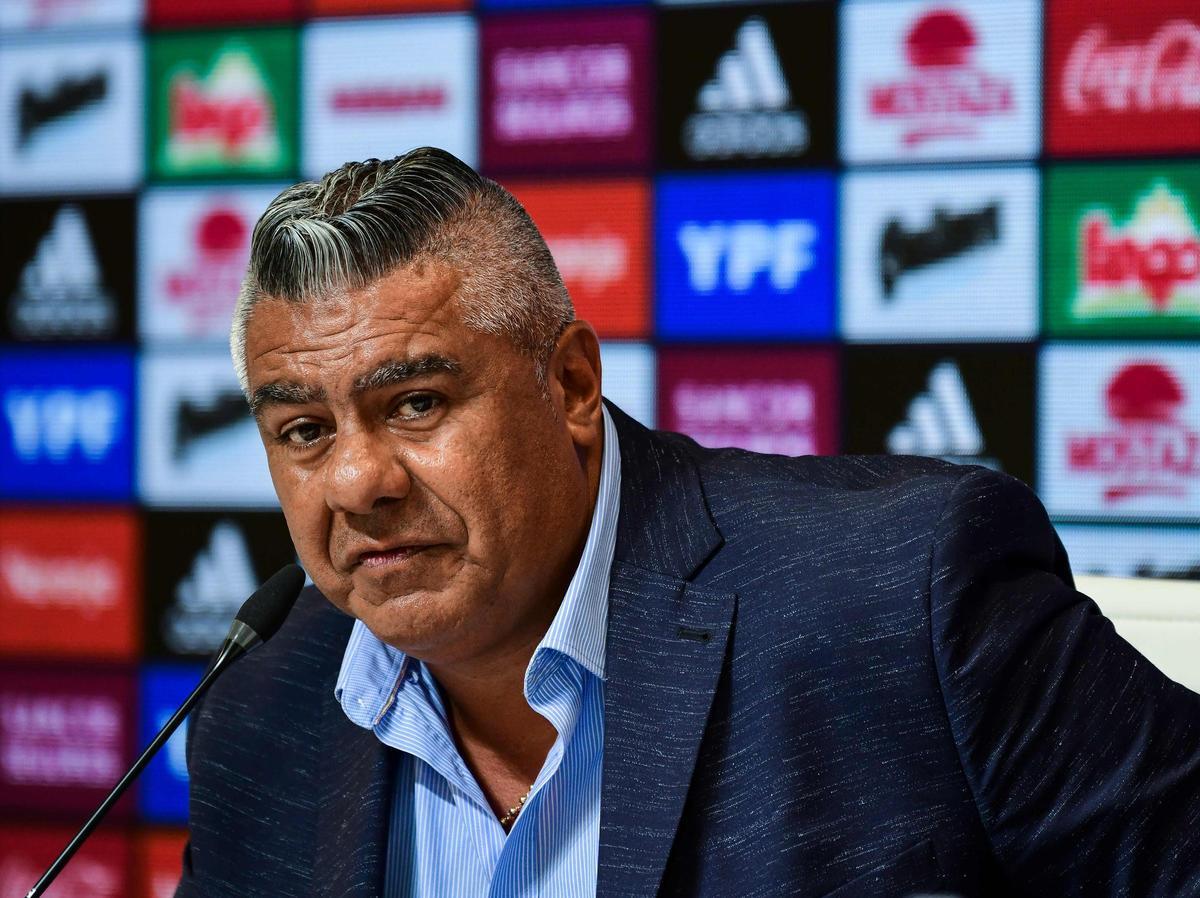 El presidente de la AFA, Claudio Tapia