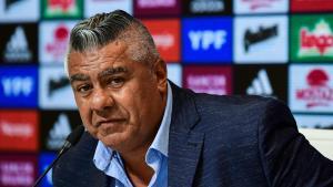 El presidente de la AFA, Claudio Tapia