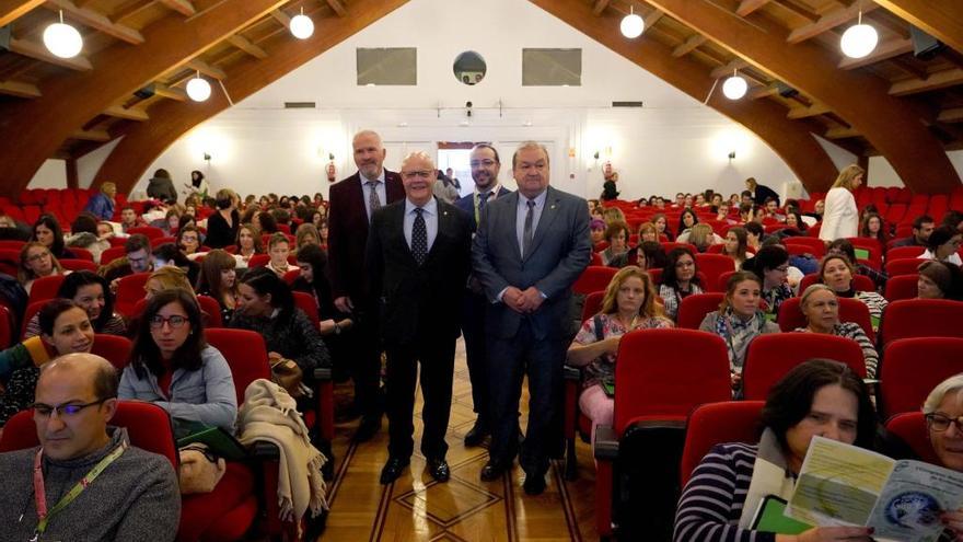 El presidente del sector nacional de Sanidad de CSIF, Javier Martínez; el responsable de Sanidad del sindicato, Juan Carlos Gutiérrez Rodilla; el coordinador, Enrique Vega y el presidente autonómico de CSIF, Carlos Hernández.