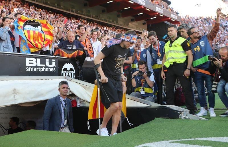 Celebración del Valencia CF campeón de Copa