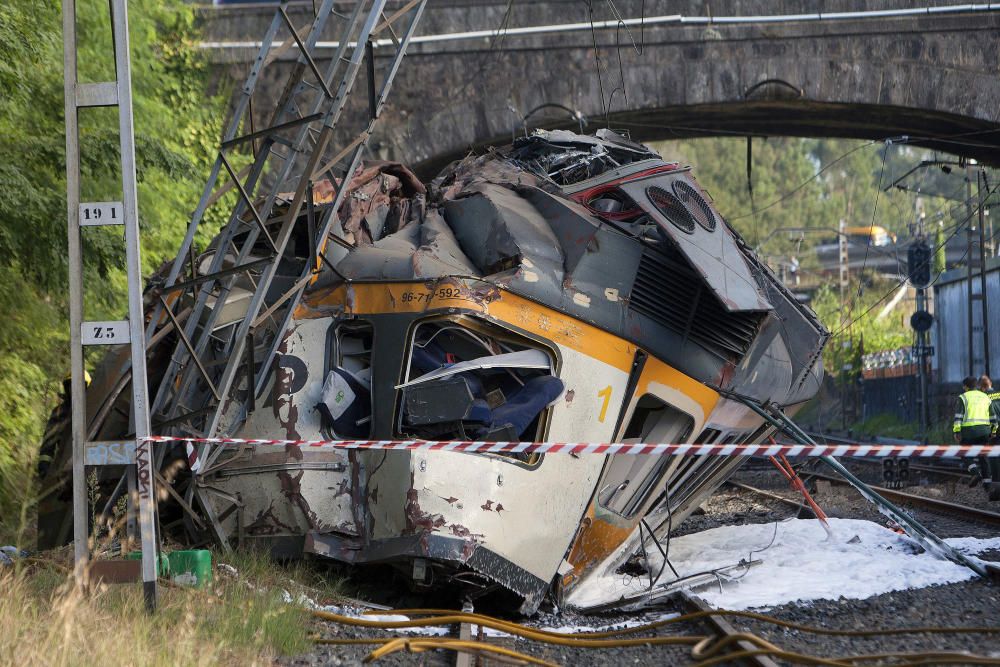 Accidente de tren en Galicia.