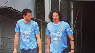 Montilivi veurà el primer duel entre Stuani i Cavani