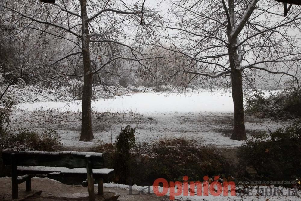 Nieve en las Fuentes del Marqués de Caravaca