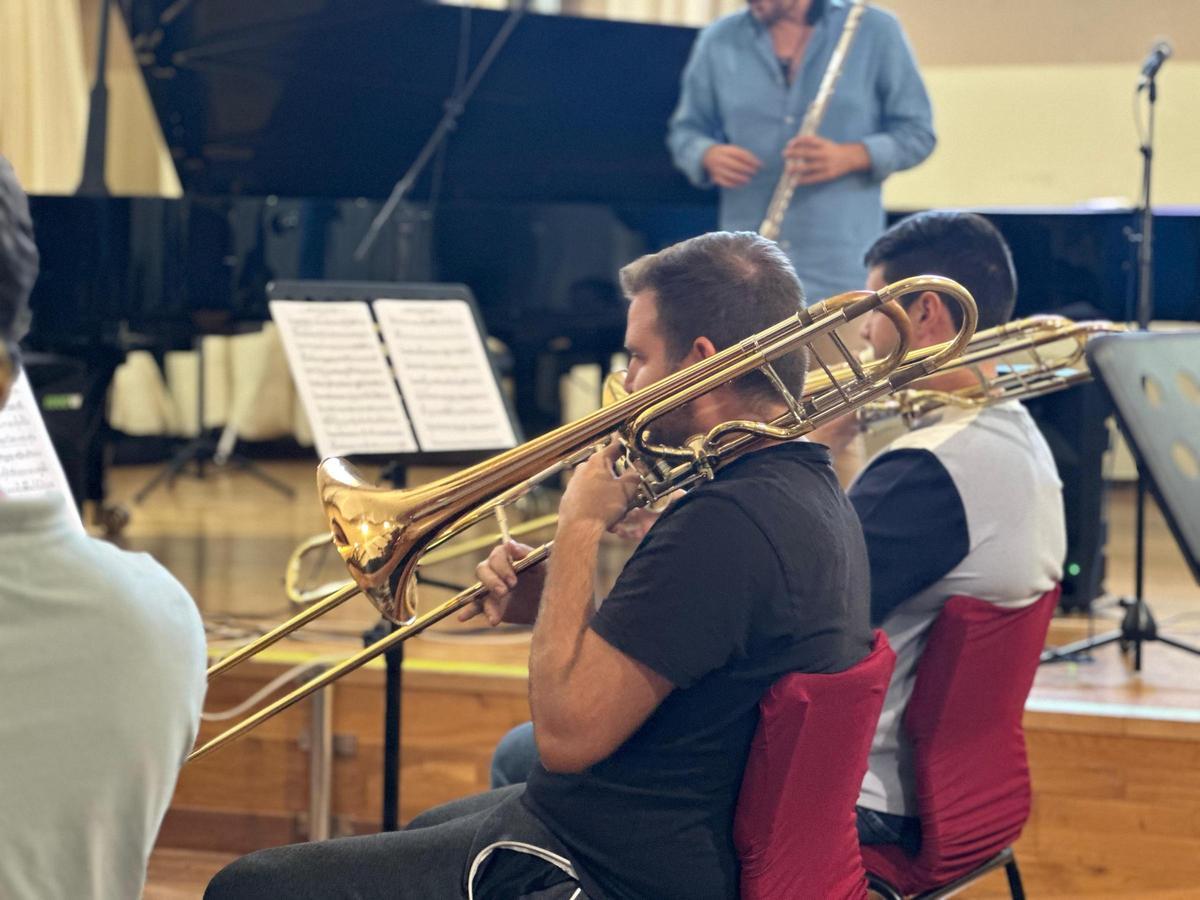 Trombonistas de la Big Band del Conservatorio Superior de Música de Sevilla.