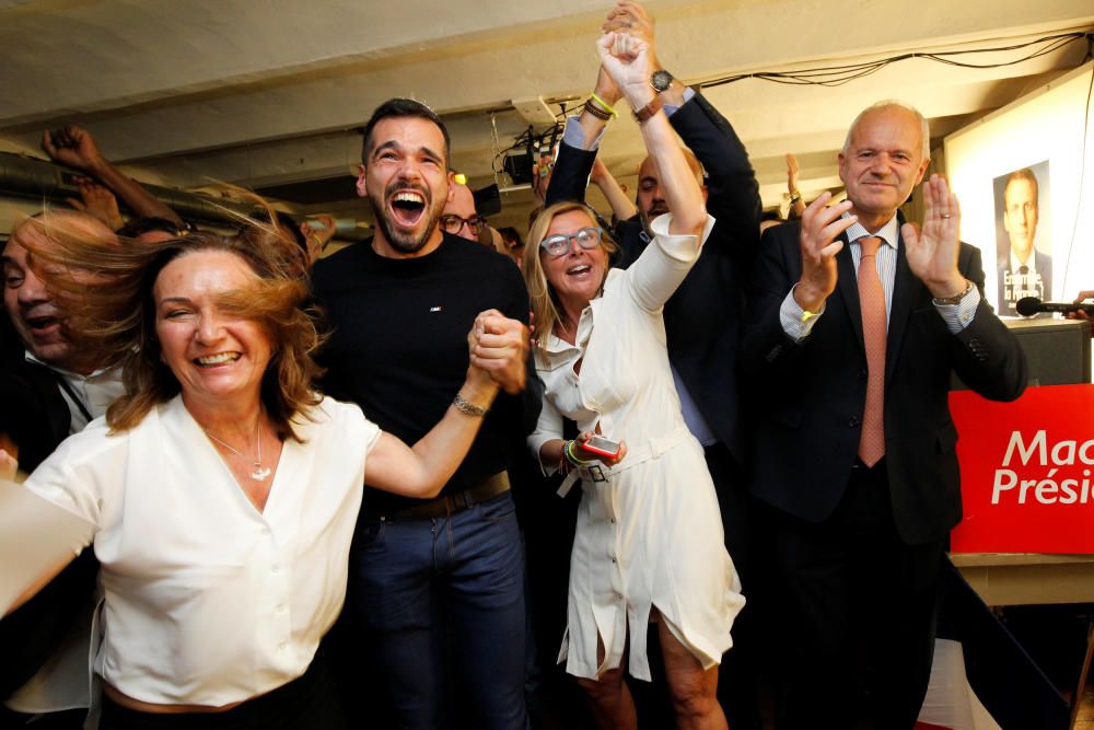 Supporters of French President-elect Emmanuel ...