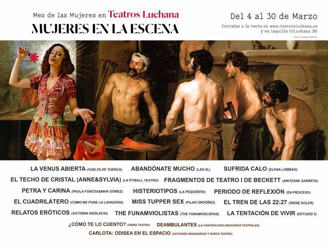 Planes para la semana 8, mujeres en escena en Teatros Luchana