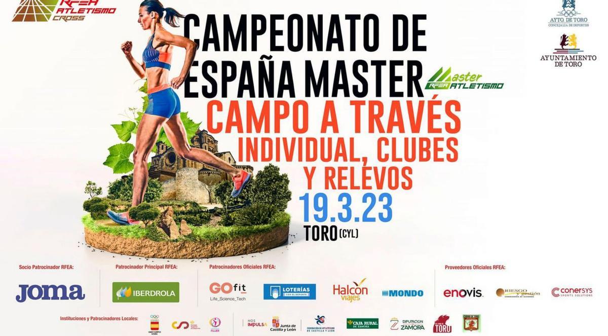 El cartel anunciador del Campeonato de España Master.