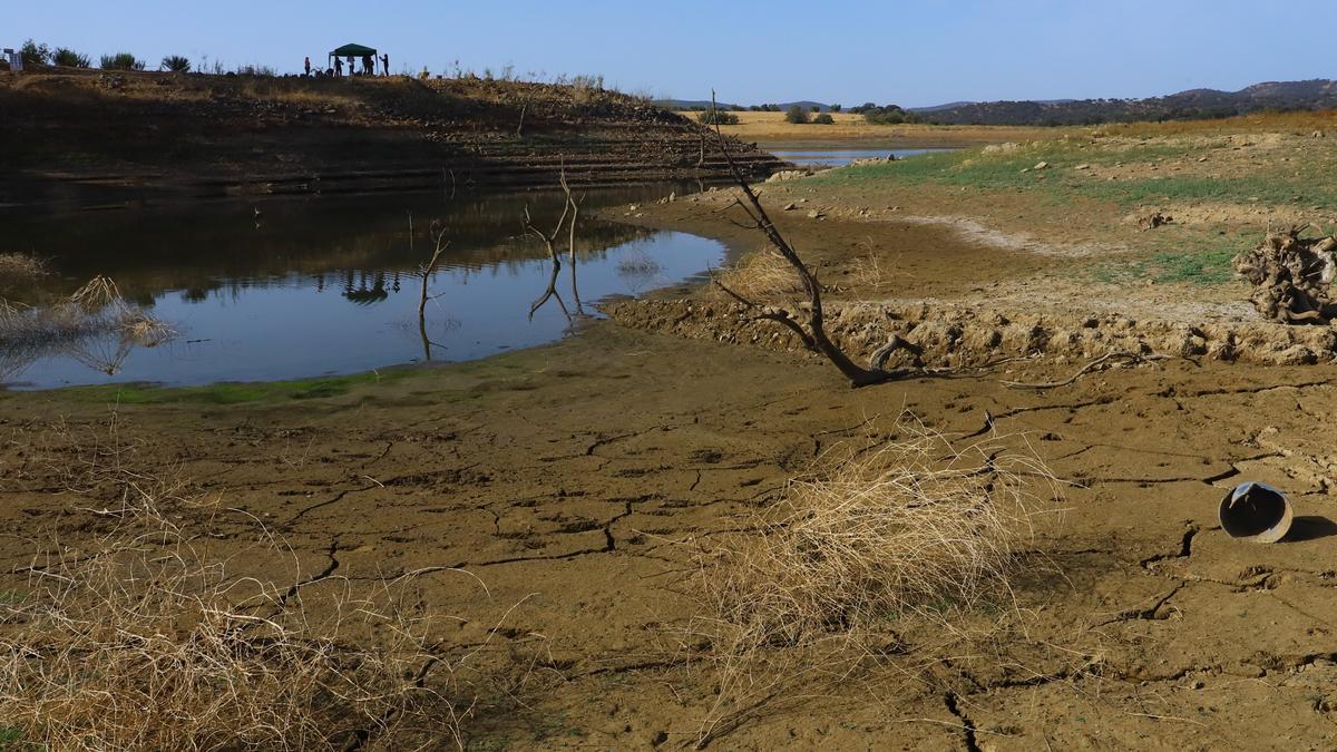 Situación en la que se encuentra actualmente el pantano de Sierra Boyera.