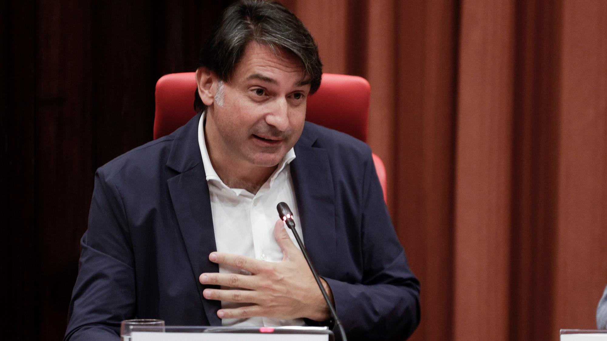 Francesc de Dalmases, durante su comparecencia en el Parlament