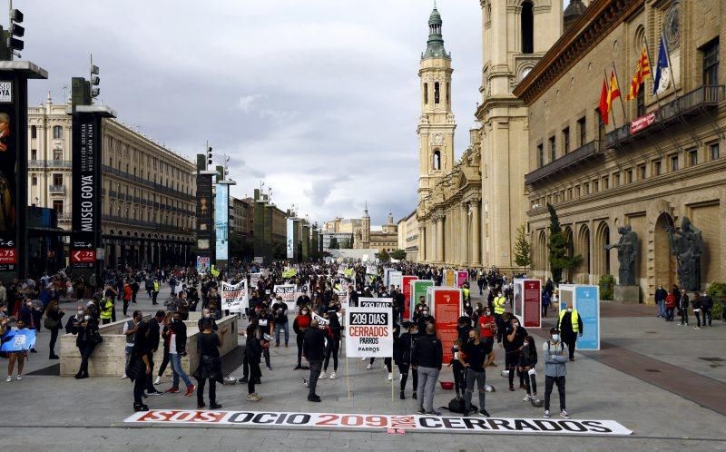 Manifestación de hostelería, ocio y turismo