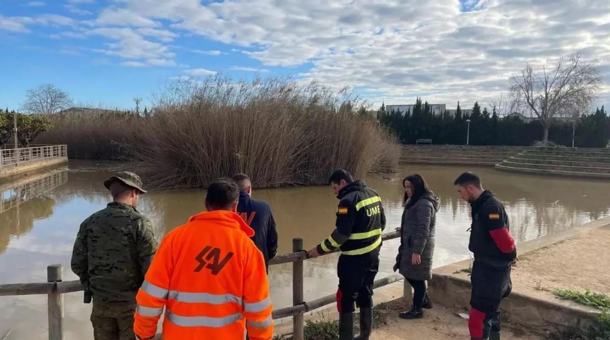 El lago antes de iniciar los trabajos de limpieza.