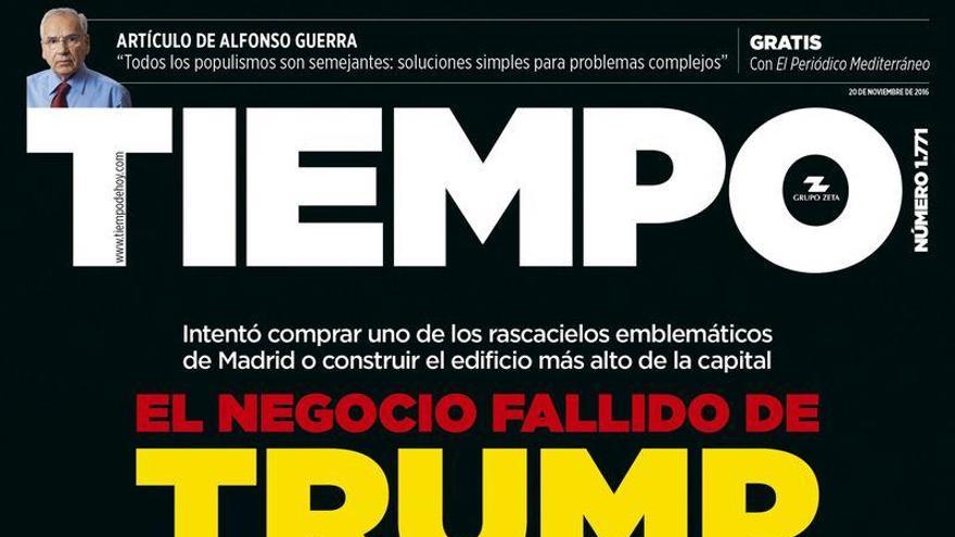 ‘Tiempo’ examina los negocios fallidos de Donald Trump en España
