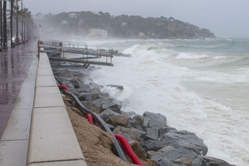 Temporal marítim a Lloret de Mar i Blanes