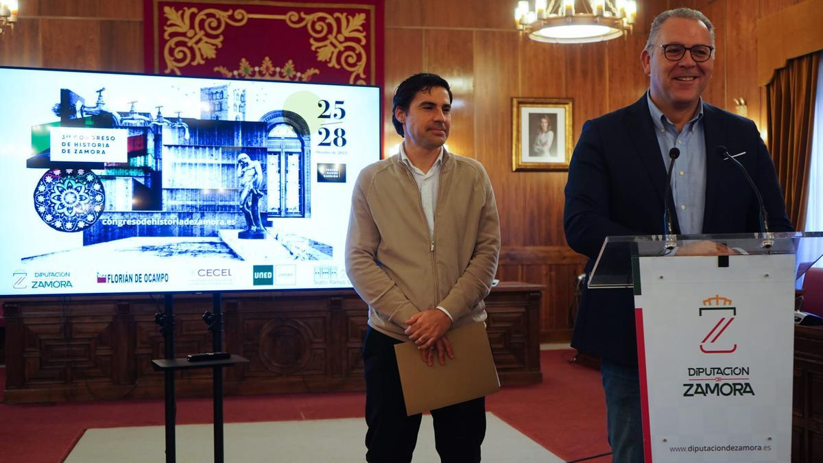 Prada y Martín Bailón, durante la presentación del congreso