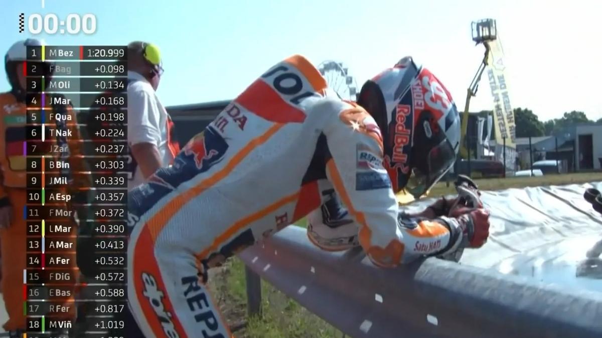 Marc Márquez, desolado