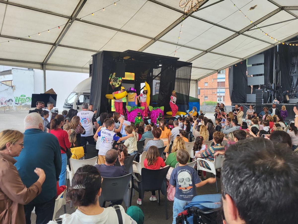 Una actividad infantil, el año pasado, durante las fiestas de Ujo