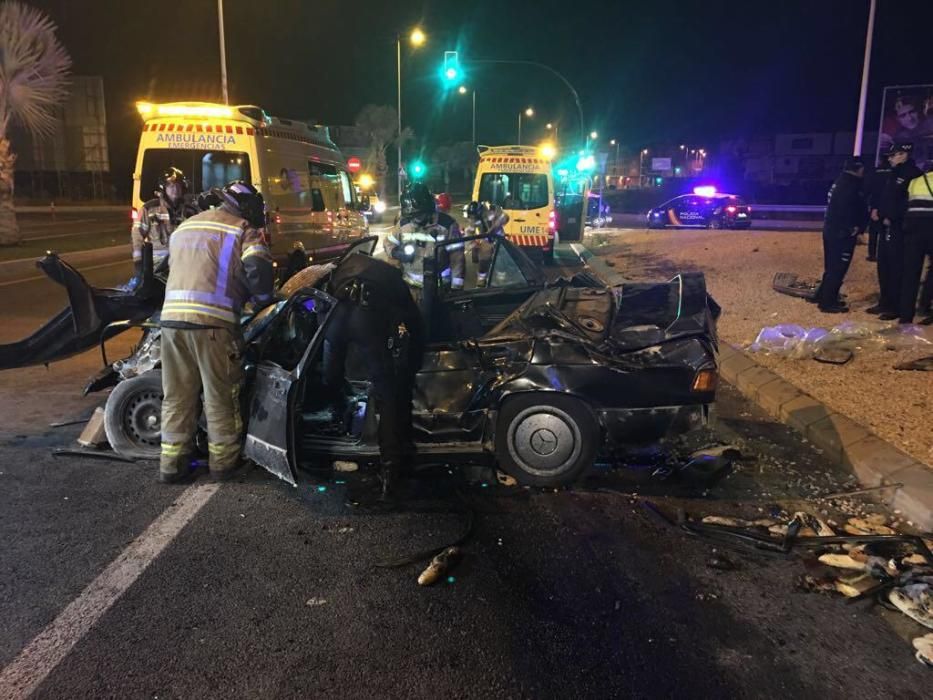 Tres muertos esta madrugada en un accidente con un coche robado en Murcia