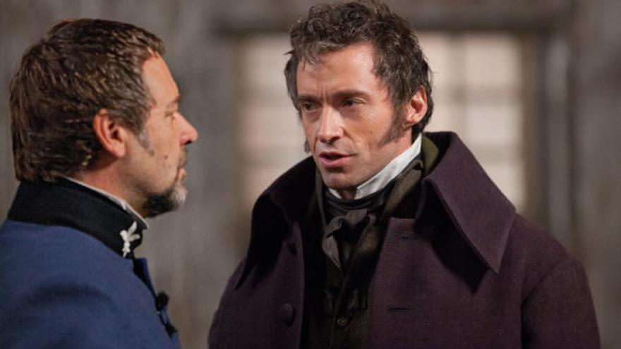 Hugh Jackman y Russell Crowe son los principales protagonistas de &#039;Los Miserables&#039;.