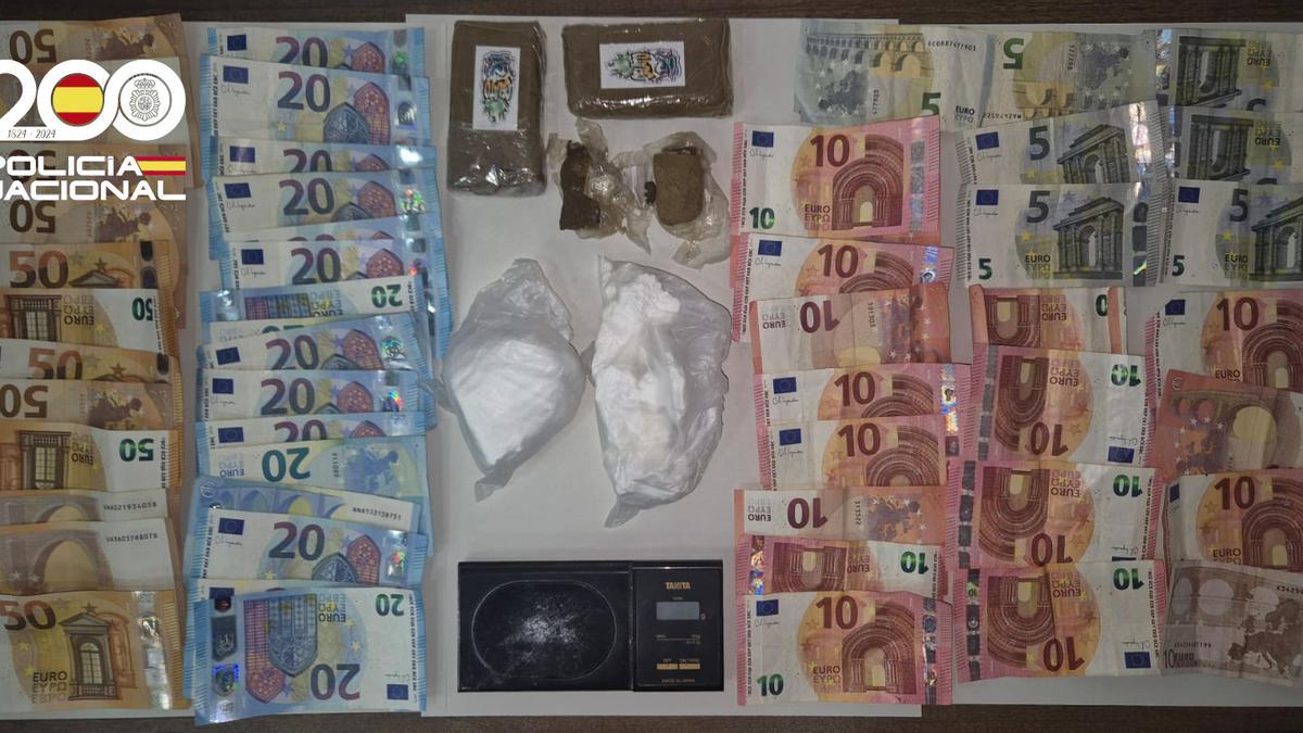 Drogas y dinero intervenidos en dos casetas de Son Banya.