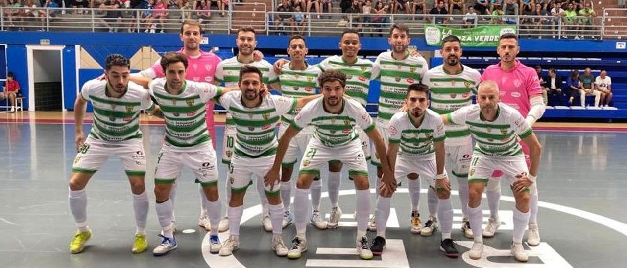 El Córdoba Futsal en la final de hoy en el Pabellón Juan de la Cierva de Getafe.