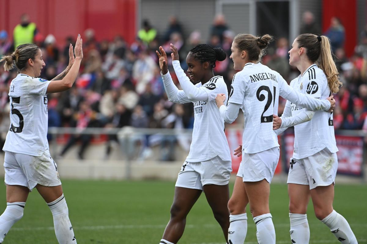 Linda Caicedo Linda Caicedo celebra su gol contra el Atlético de Madrid