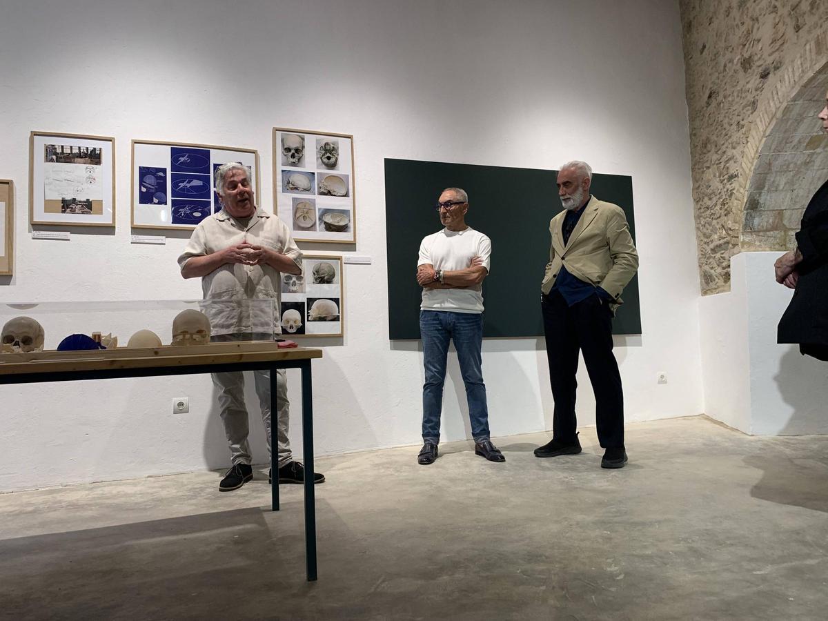 Presentació de l'exposició "Zona incerta" a Palau-saverdera, el maig passat.