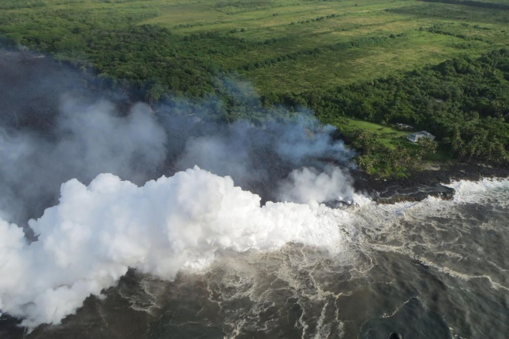 Les erupcions del volcà Kilauea arriben a l'Oceà P