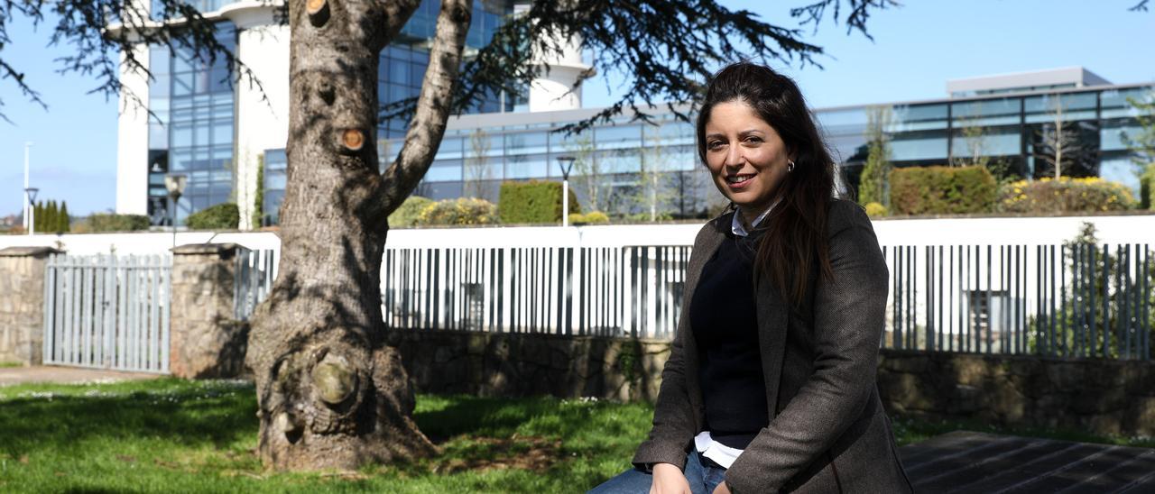 Sheila Méndez, en el Parque Científico Tecnológico de Gijón.