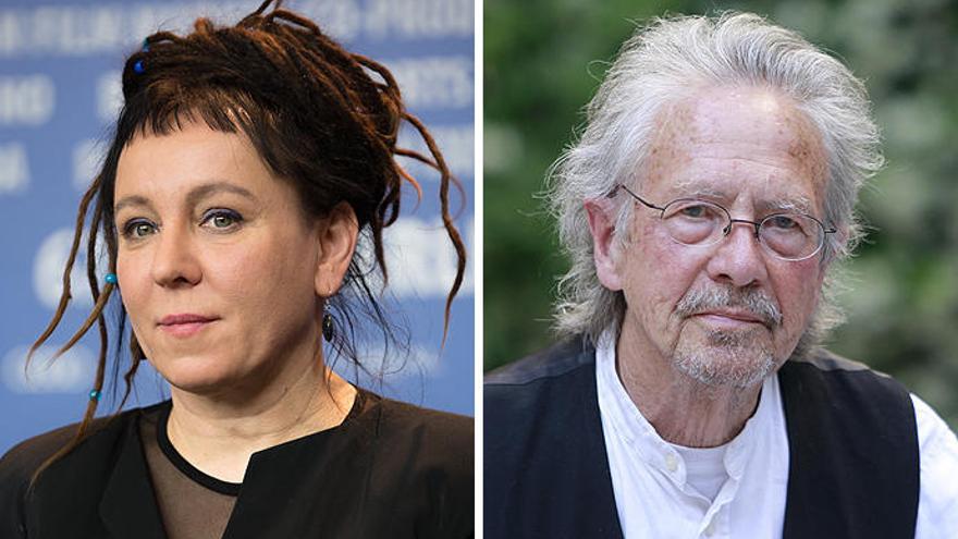 Olga Tokarczuk y Peter Handke.