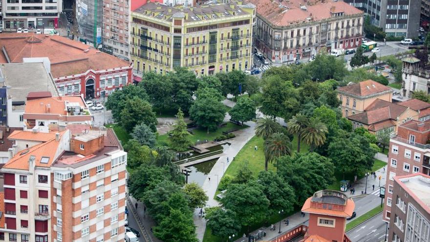 Vista aérea de la plaza de Europa