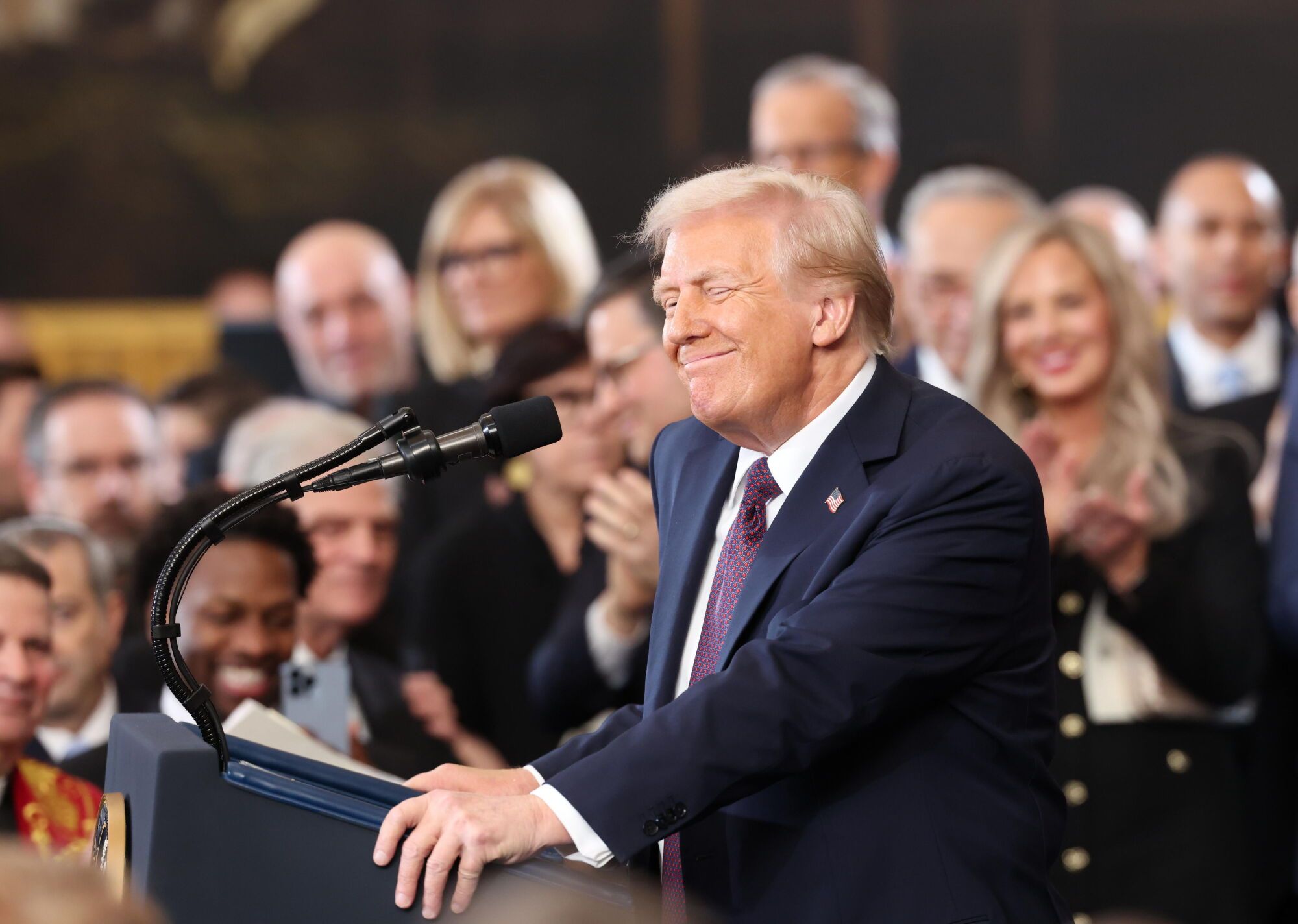 Donald Trump, durante su discurso de investidura en el Capitolio