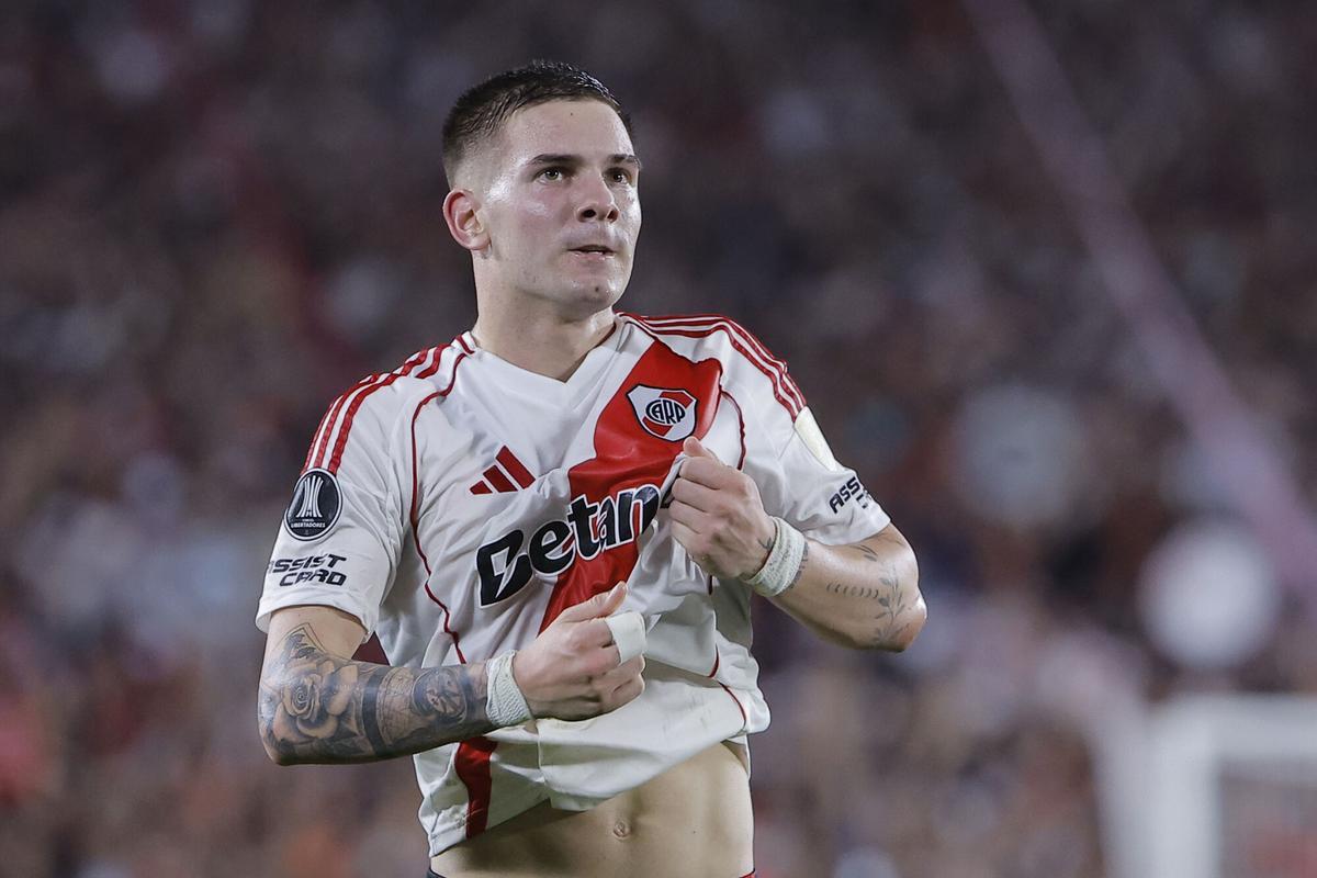 Franco Mastantuono, River Plate player and the Argentine National Team.