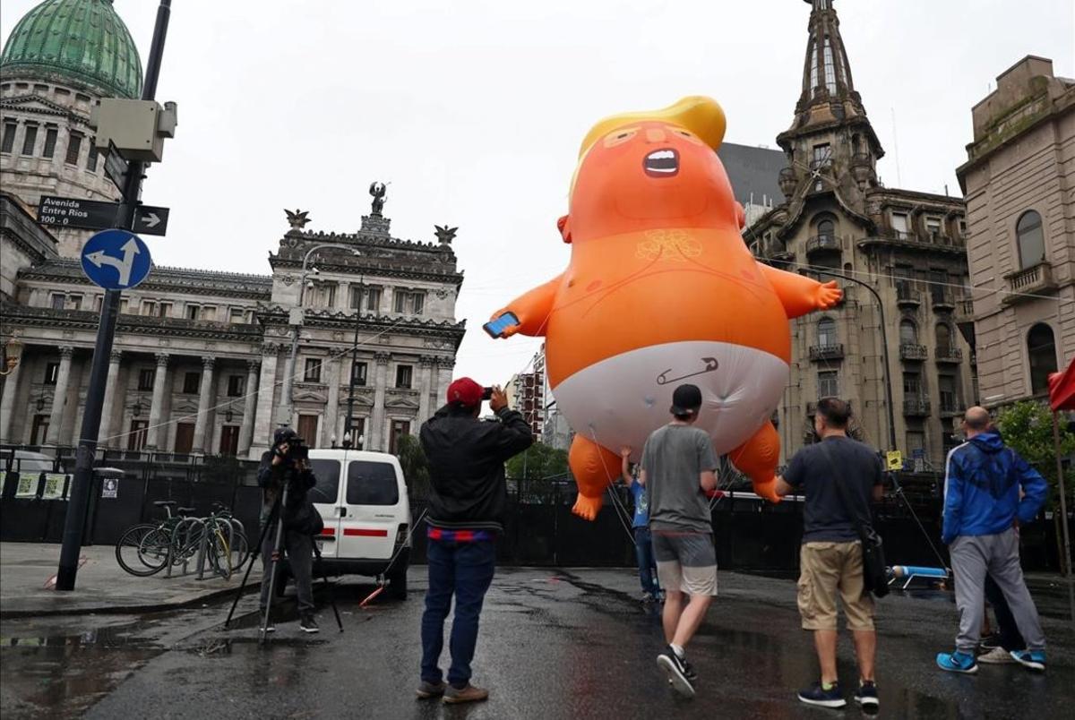 zentauroepp46074479 the  baby trump  balloon is seen ahead of the g20 leaders su181129185231