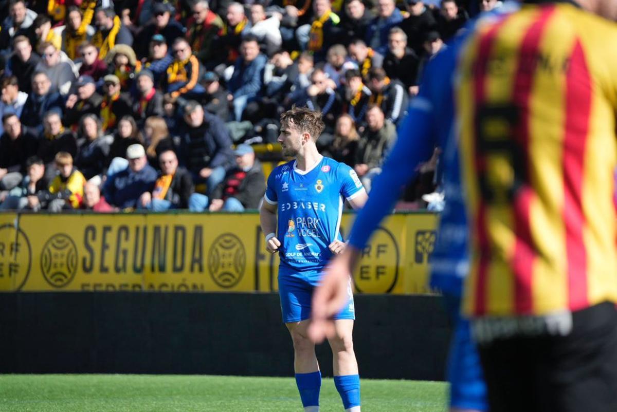 Nacho Sánchez pudo adelantar al Andratx en el primer tiempo