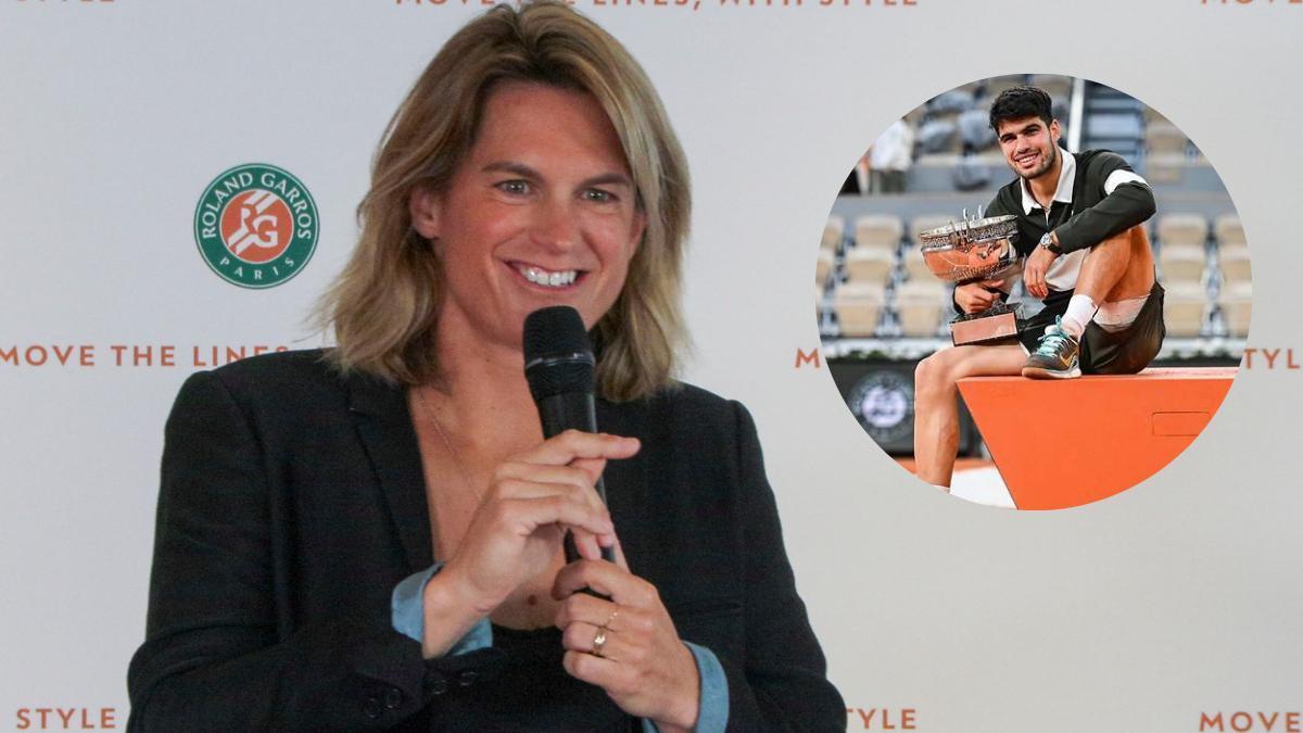 Amélie Mauresmo sobre Alcaraz