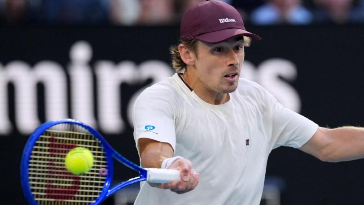 Alex de Minaur, durante el partido ante Alexander Bublik