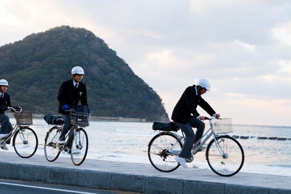 Vista del Mar del Japón desde la ciudad de Hagi.