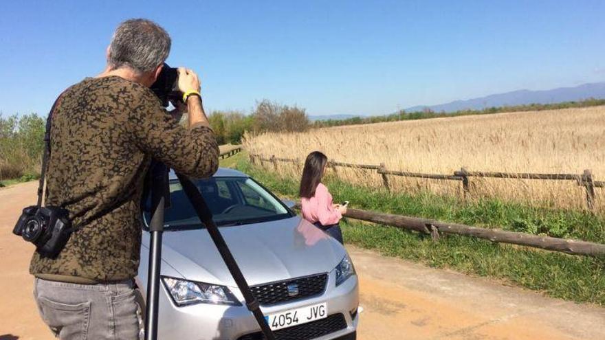 Una escena del rodatge de Seat a Castelló