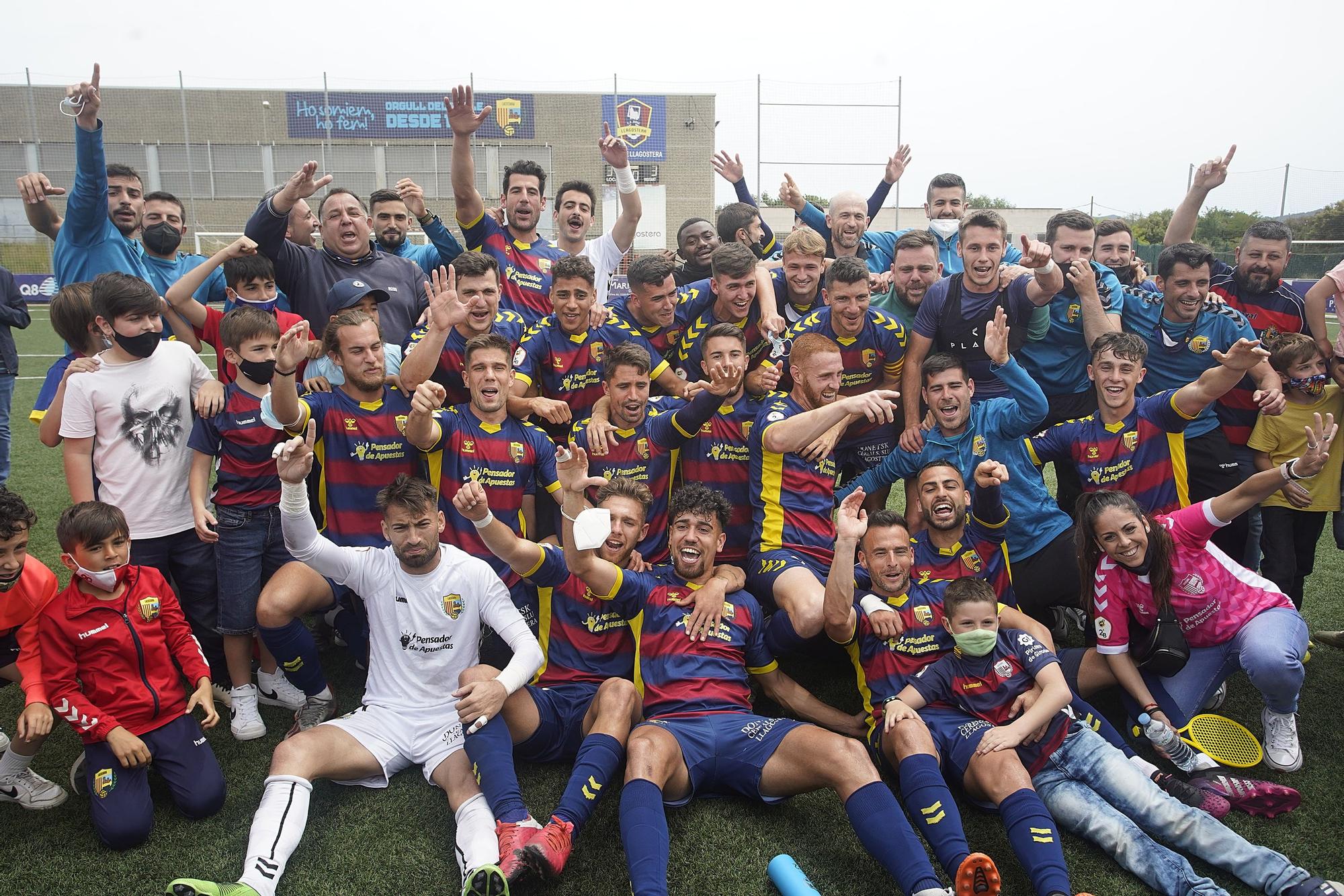 El Llagostera és de Primera RFEF (3-3)