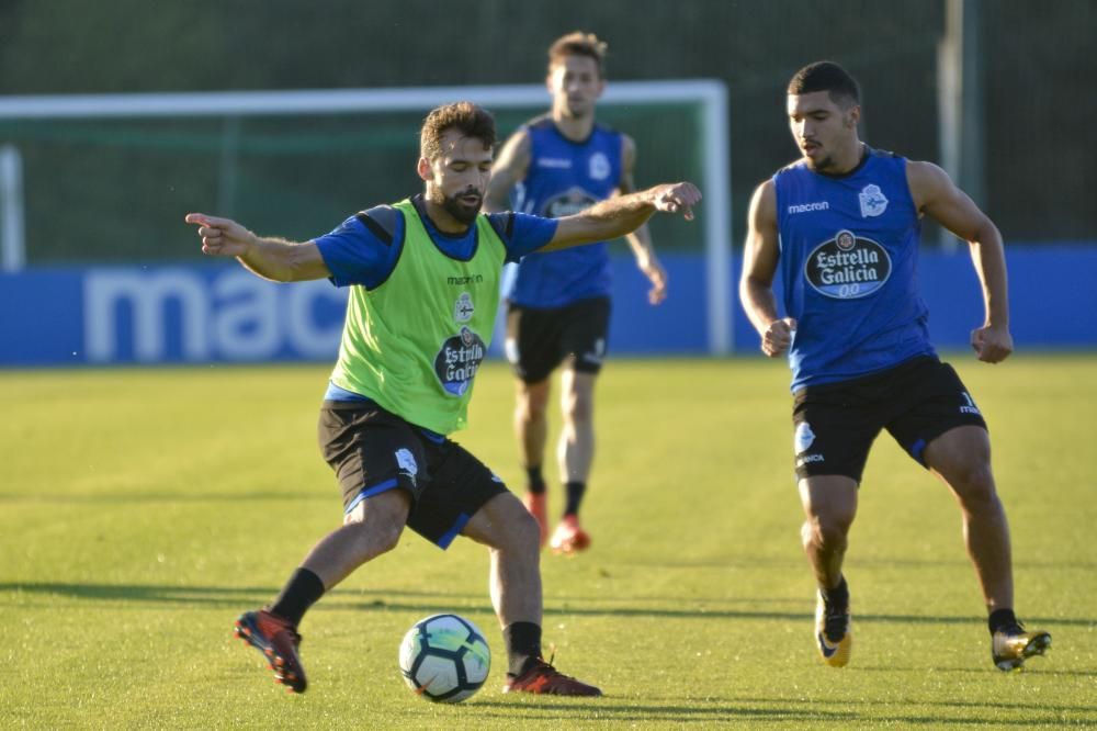 Lucas inicia la semana con trabajo sobre el césped