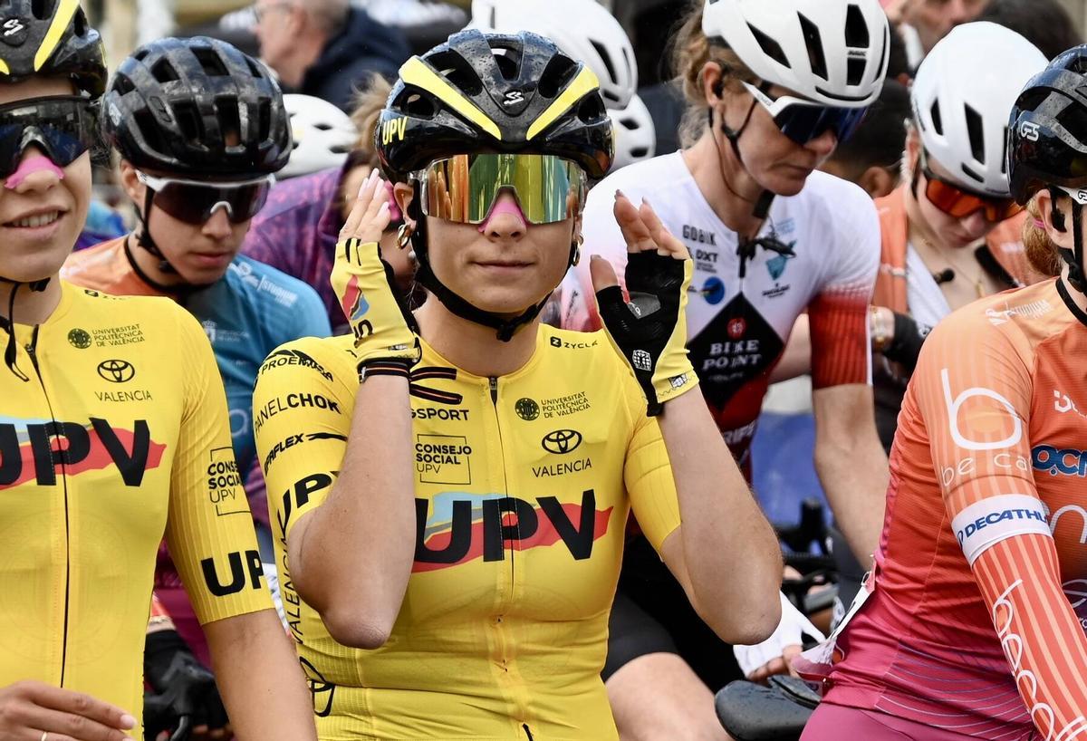 Alba Álvarez, del equipo UPV Ciclismo Femenino.