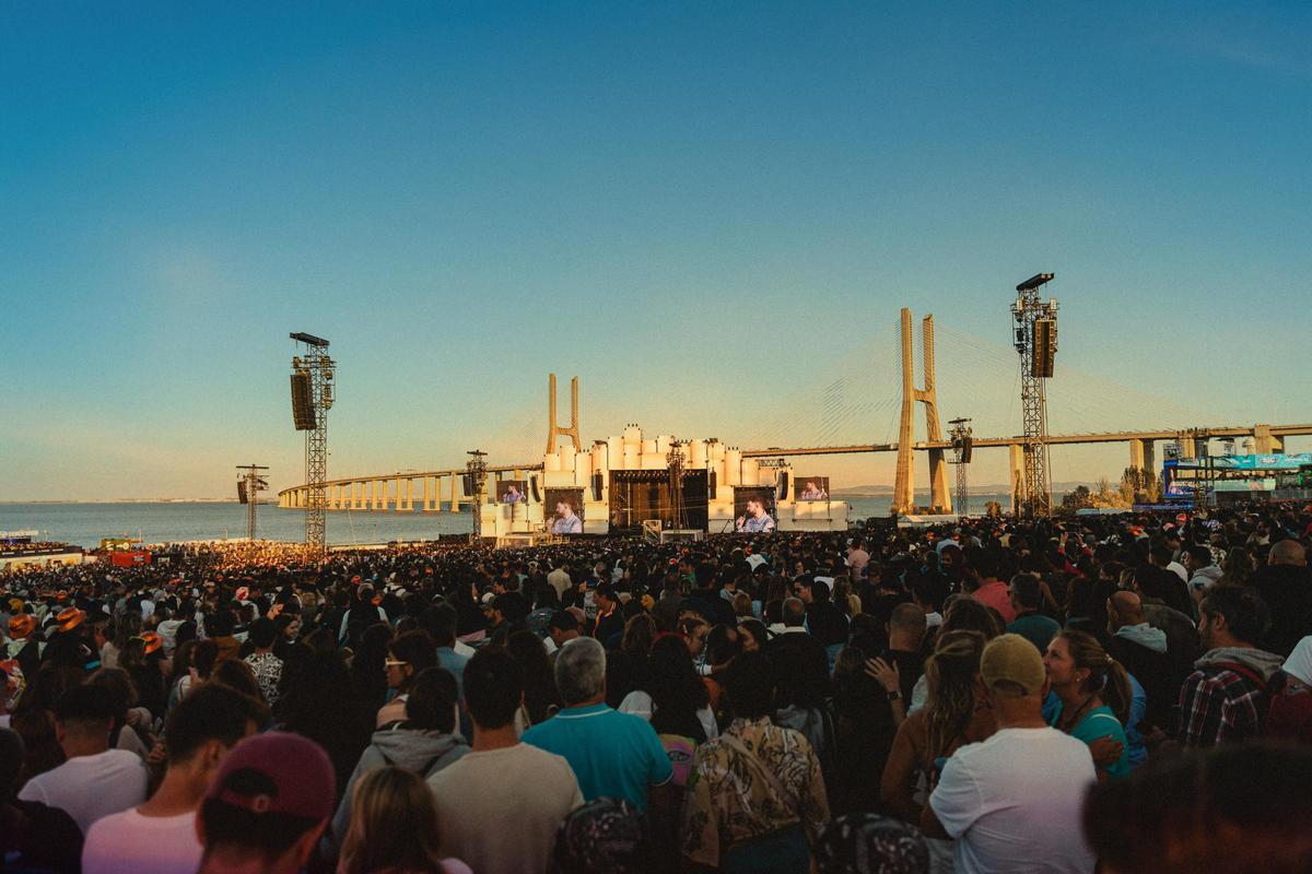El río Tajo Se convierte en el escenario de fondo del Rock in Rio.