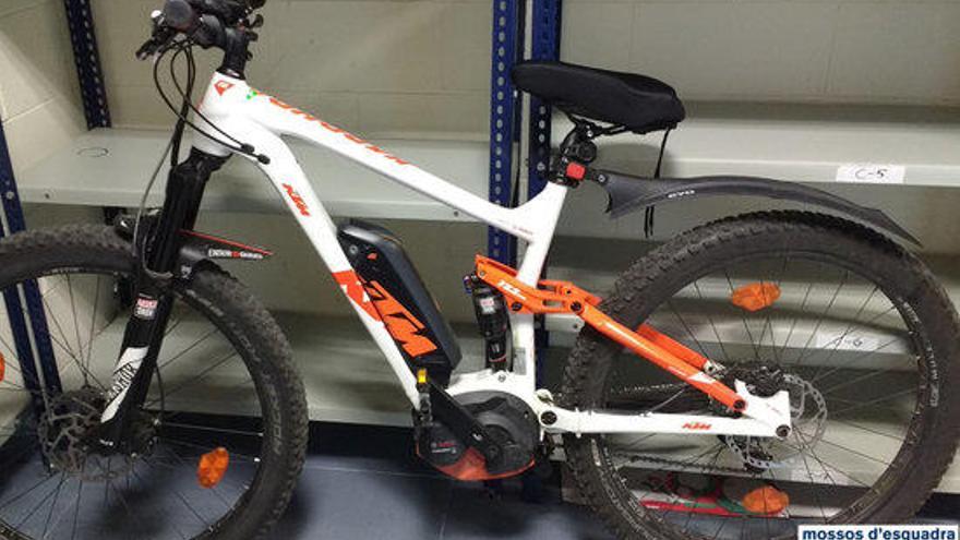 Imatge de la bicicleta d&#039;alta gamma que els Mossos d&#039;Esquadra han recuperat