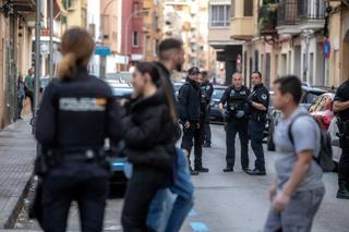 Movilización policial por una pelea multitudinaria en la Plaza de las Columnas de Palma