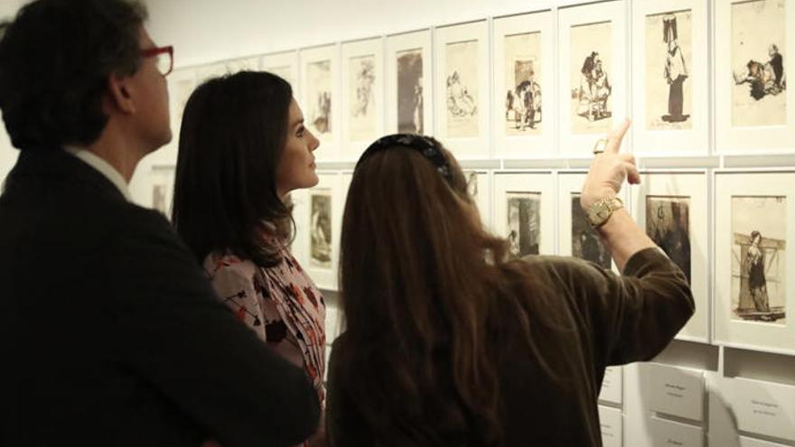 La Reina Letizia en el Museo del Prado.