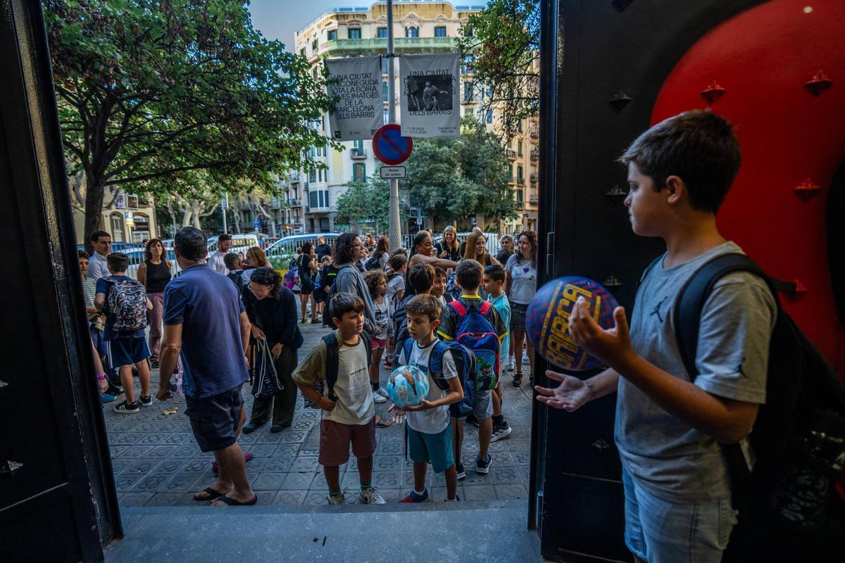 Vuelta al cole en la Escola Pia Sant Miquel de Barcelona