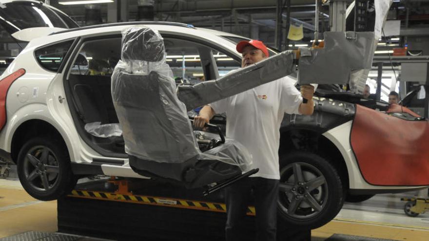 Interior de la fàbrica de Seat a Martorell.