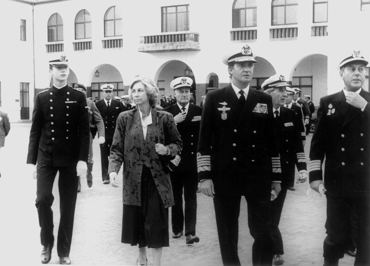 El paso de Felipe VI por la Escuela Naval de Marín El paso de Felipe VI por la Escuela Naval de Marín