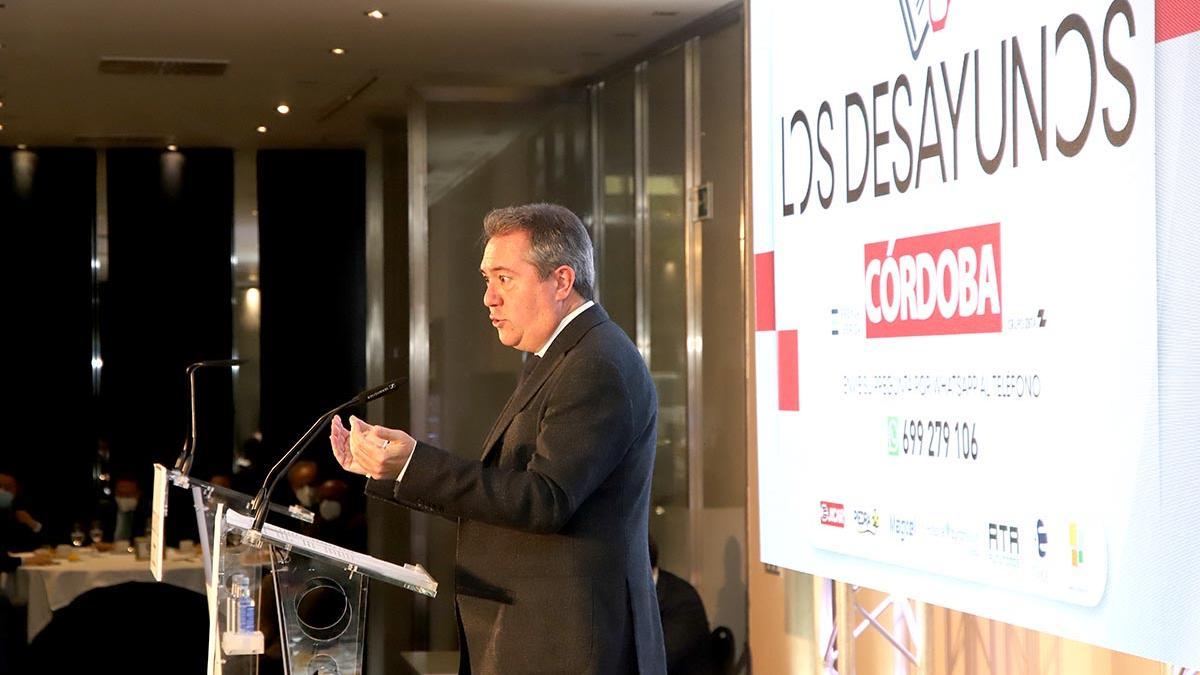 El secretario general del PSOE-A, Juan Espadas, en Los Desayunos de CÓRDOBA