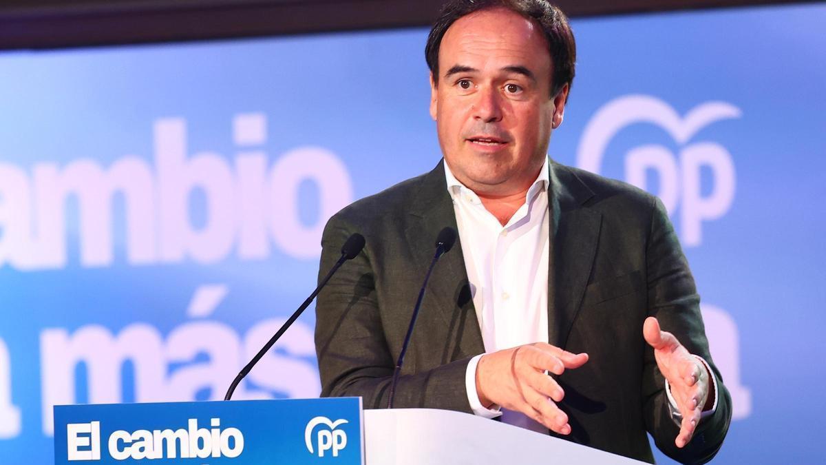 Juanfran Pérez Llorca, durante su intervención.